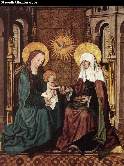 Master of the Housebook Virgin and Child with St Anne